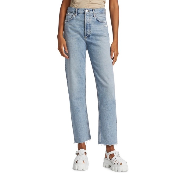 Agolde 90’s Straight-Leg Pinch-Waist Jeans - Picture 2 of 7